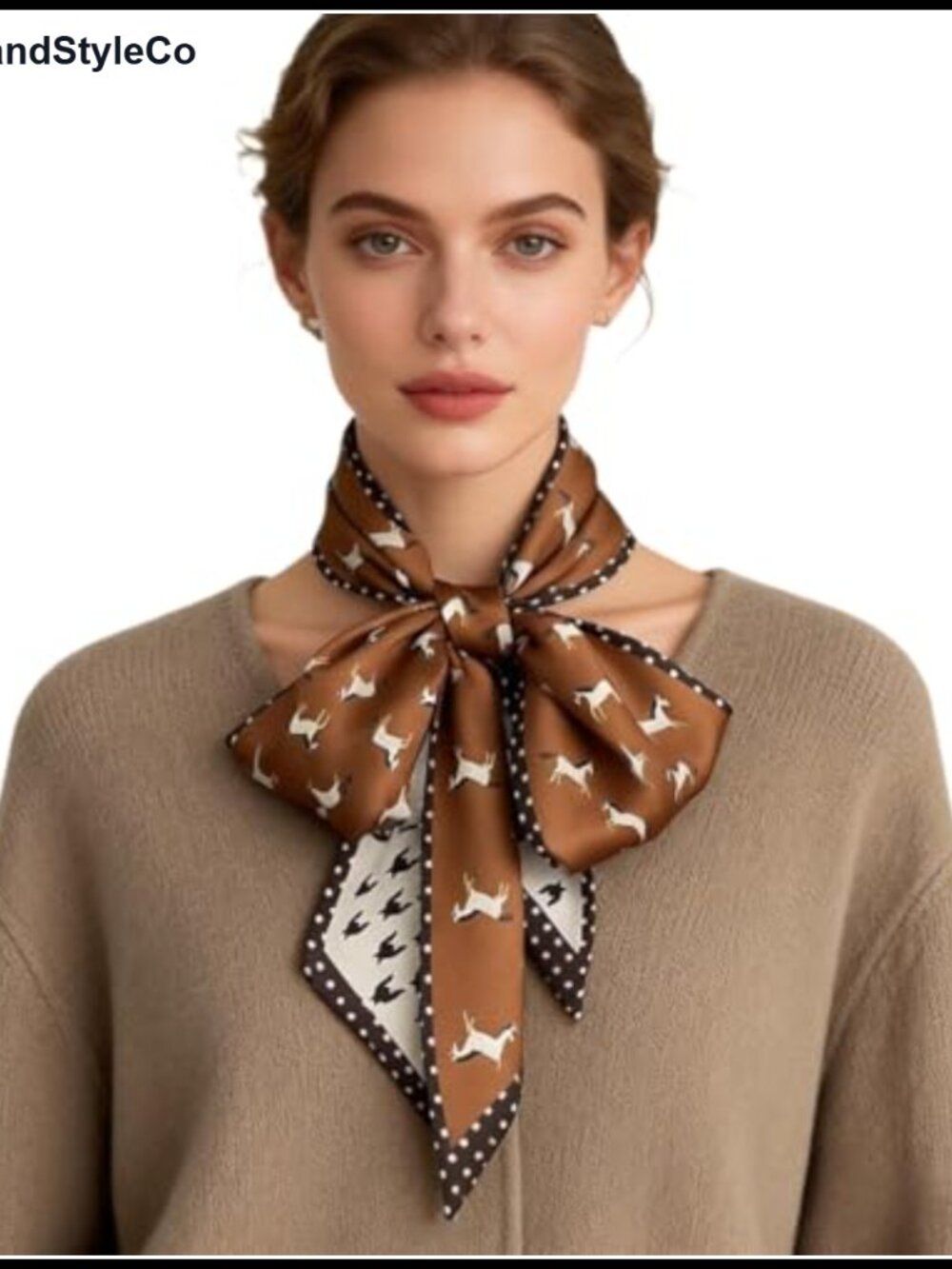 59" Long Silk Like Satin Scarf for Women Hair Head Neck Handbag Accessory